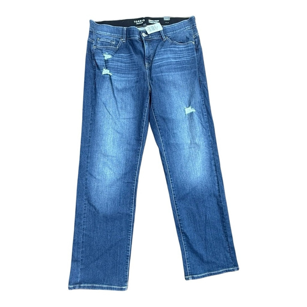 Torrid Women’s Bombshell Straight Premium Stretch Distressed Jeans Size 20T NWT